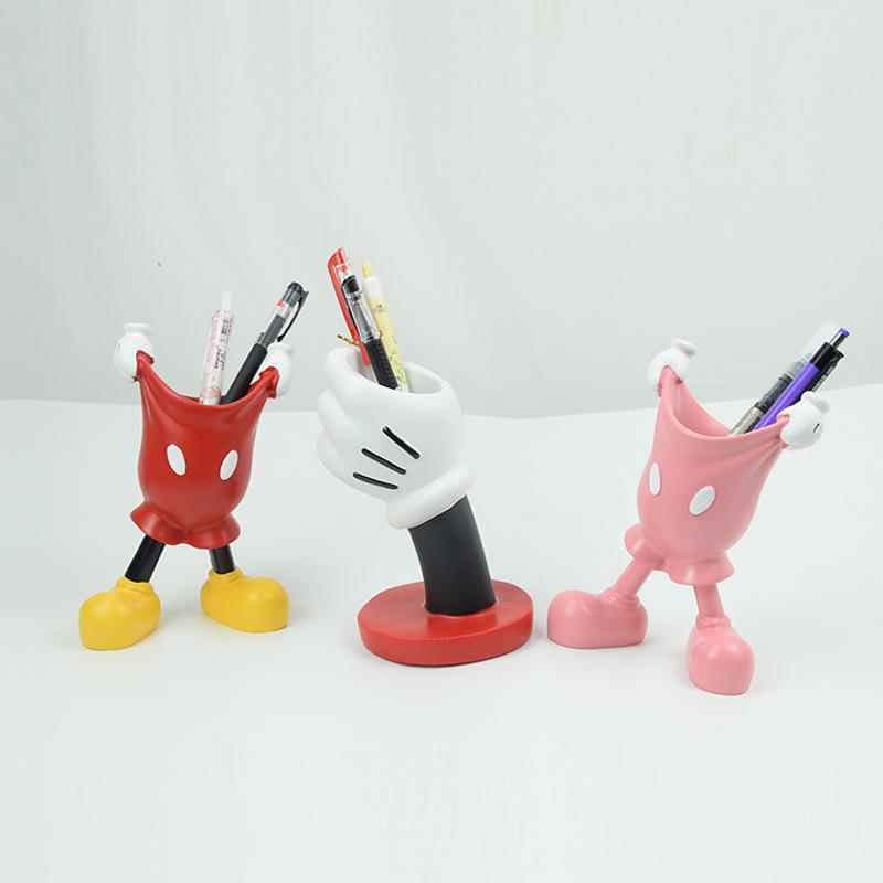 Adorable Makeup Brush Storage Bucket, Cute Cartoon Design, Desktop Organizer, Beauty Tool Holder, Multi-Functional Pen Holder, Anti-Slip Base, Stationery Storage Organizer