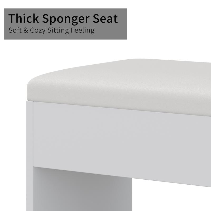 FUSOU 55"W 13 Drawers Vanity Desk, Makeup Vanity with Power Outlet, Vanity Table with Mirror and 13 LED Bulbs, 3 Color Lighting Modes, Glass Top, Dressing Table for Bedroom