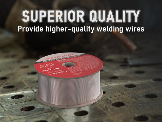 YesWelder E71T-GS Gasless Flux Core Welding Wire | 2LB Spool .030"/.035" Diameter Self-shielded Mild Carbon Steel MIG Wire