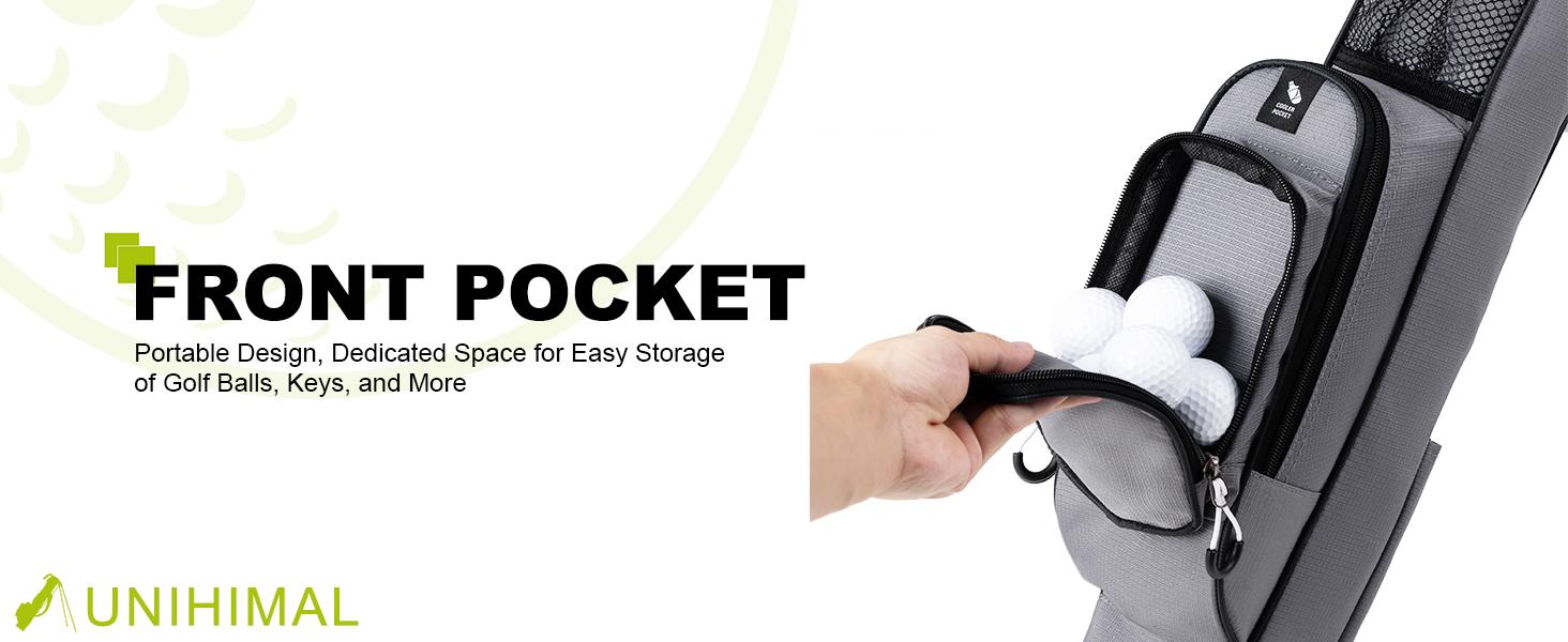 UNIHIMAL Golf Lightweight Stand Carry Bag– Easy to Carry and Durable Pitch n Putt Golf Bag for The Driving Range, Par 3 and Executive Courses–31.5 inches Tall