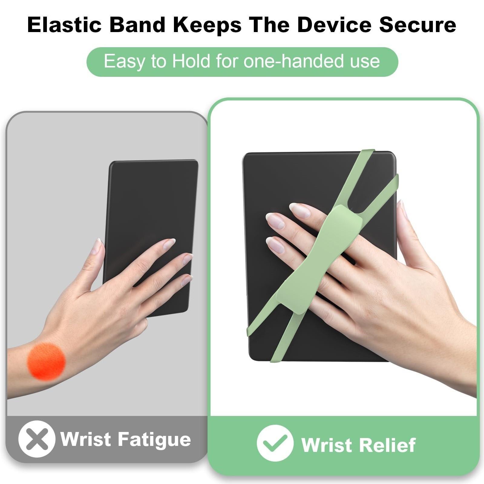 One Hand Reading Silicone Holder, Reduce Fatigue, Universal For E-Readers, Tablets & Phones
