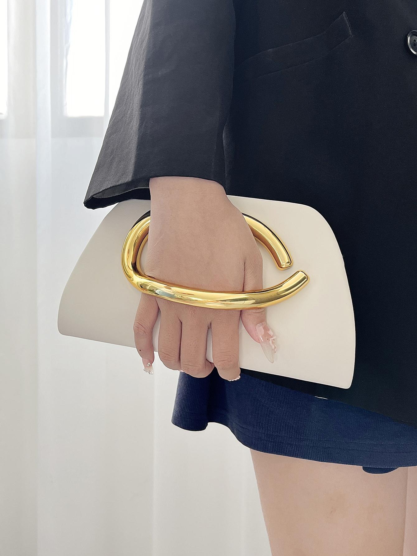 Women's Elegant Evening Clutch Bag with Detachable Chain Strap, Perfect for Weddings & Parties, Fashion Accessory for Special Occasions