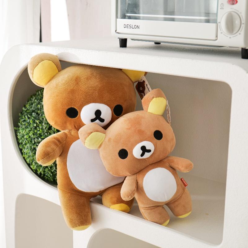 Anime Rilakkuma Cartoon Soft Plush Doll, Kawaii Unisex Room Decor, Classic Teddy Bear Toy, Christmas Gifts for Girls