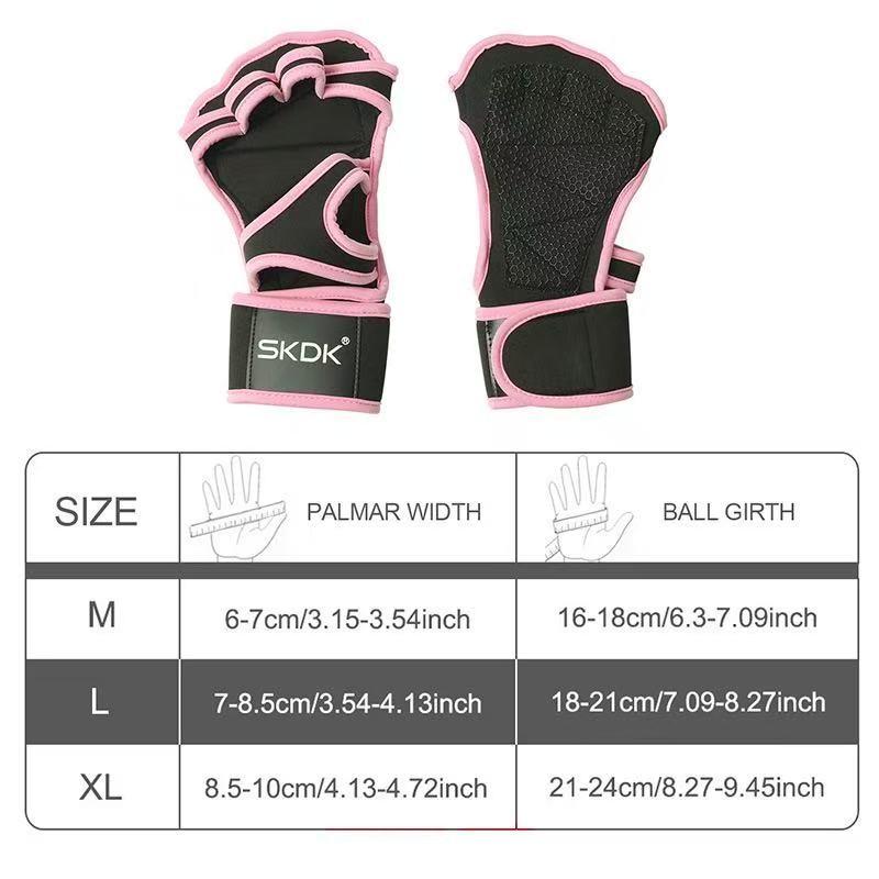 Dive Gloves for Sports and Fitness, Palm Protection Gloves, Silicone Anti-Slip Wrist Guards, Comfortable Handwear for Activities