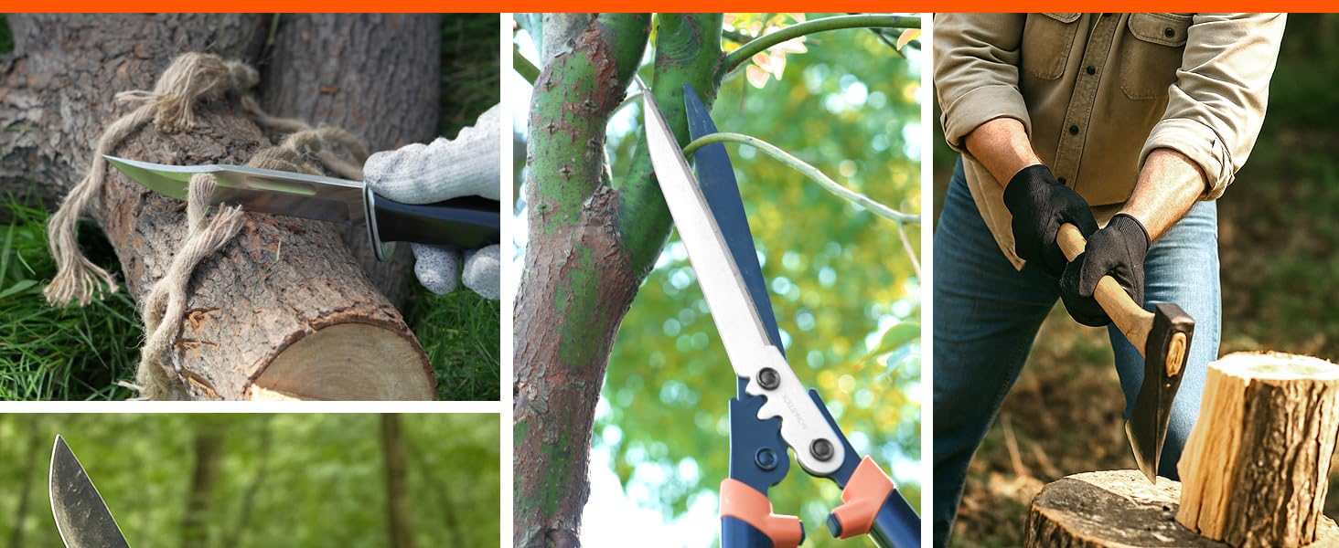 120N Dual-Grit Sharpening Stone File with Angle Guide, 220/600 Grit Tool Sharpener for Lawn Mower Blades, Axes, Hatchets, Machetes,,, Chisels & Drills