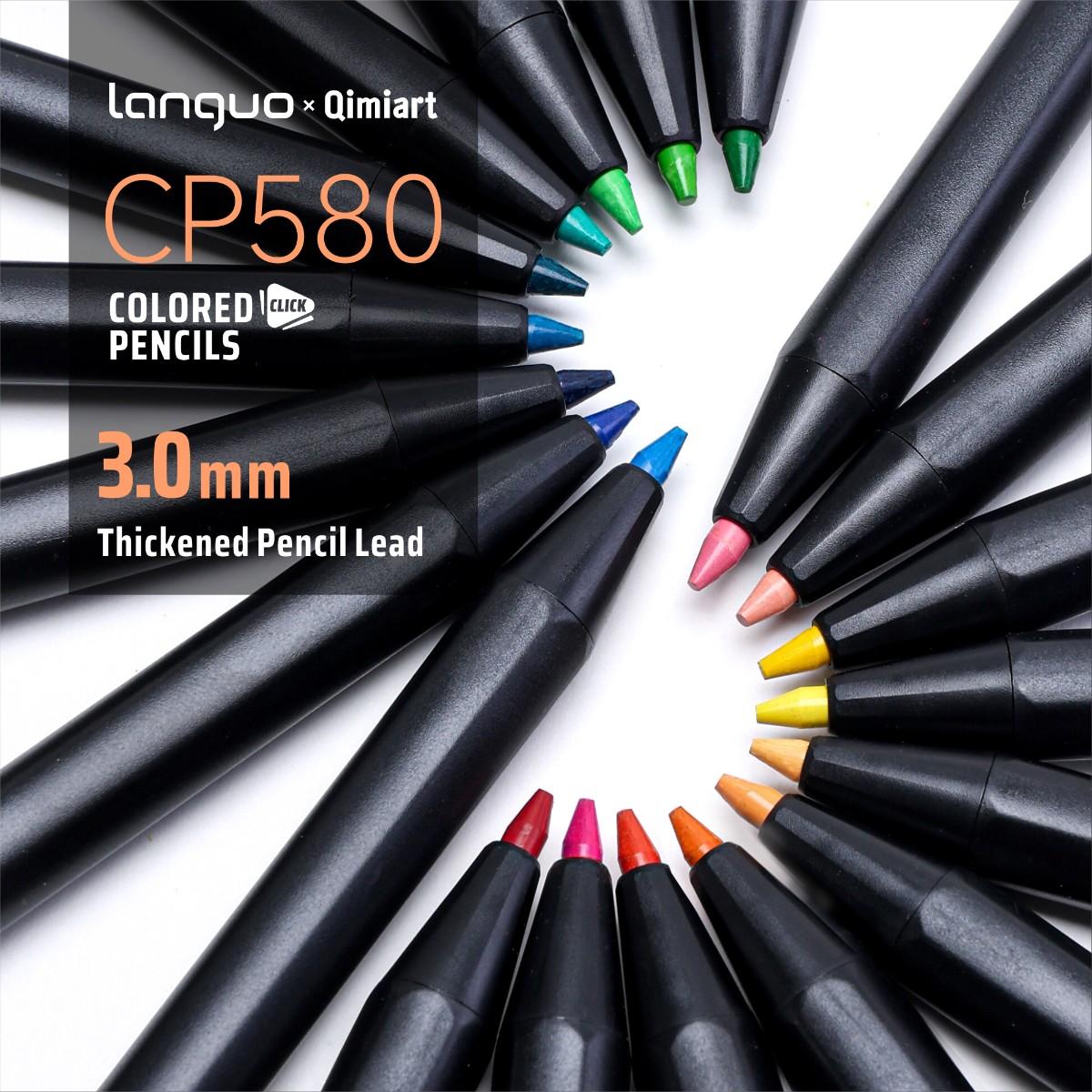 12 Color/96 Erasable Clicker Colored Pencils Set, Long-Lasting Writing, No Sharpening Needed, Student Drawing Art Supplies