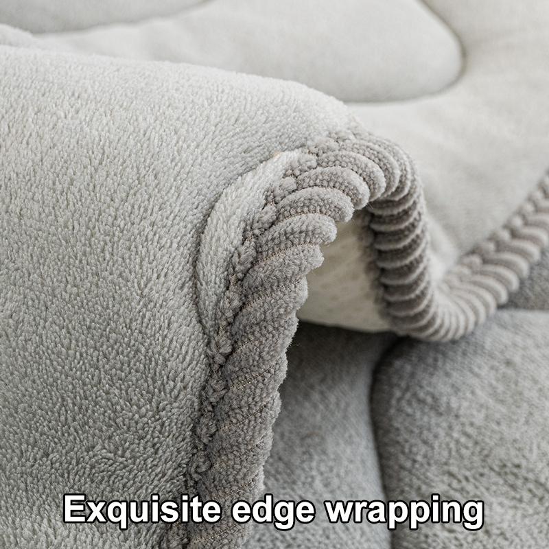 1pc Fluffy Couch Cushion, Pet-Friendly for All Seasons, Full Armrest Cover for Home Protection, Slip-Resistant and Machine Washable, Suitable for Single, Double, Triple, and Other Combination Sofas