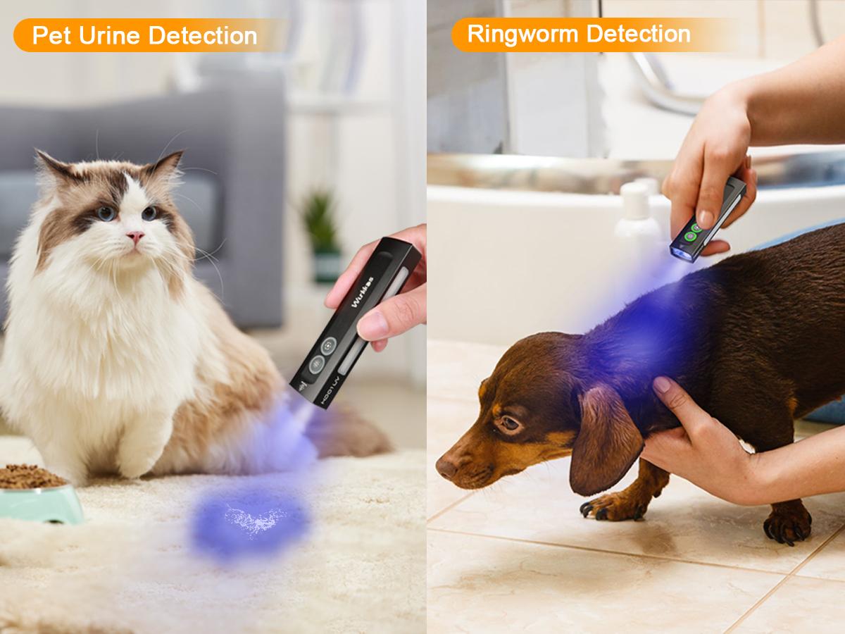 Wurkkos HD01UV Multifunctional EDC Flashlight with 365nm UV Light White Flood LED RGB Lights Dual Switch Magnetic Tail USB Rechargeable