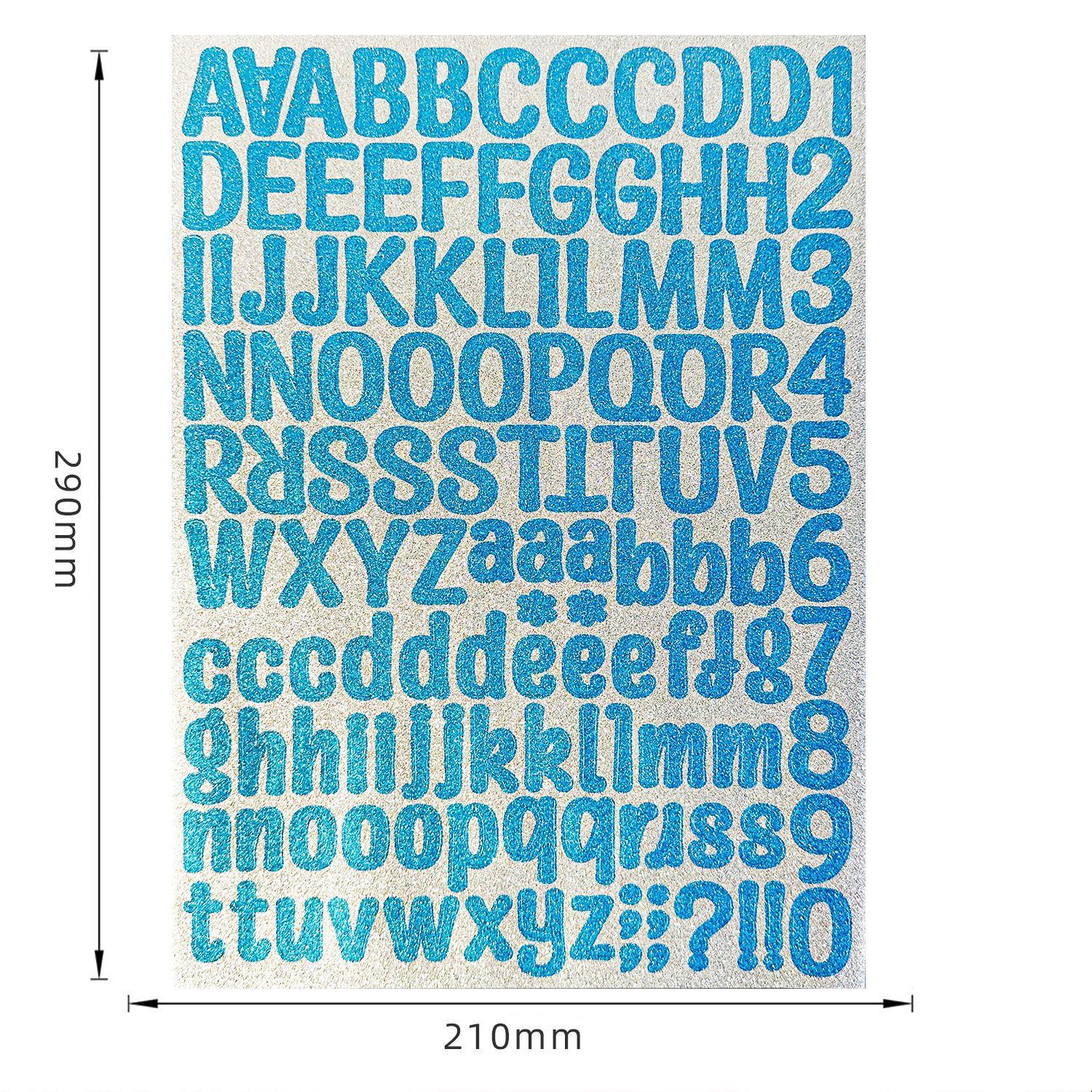 8 Letter Stickers, 8 Colors Alphabet Number Stickers, Shiny Gold Silver Letters, Christmas Gift, DIY Crafts, Scrapbook, Envelope, Card, Sign Decor, Glossy Stickers, Aesthetic Stickers