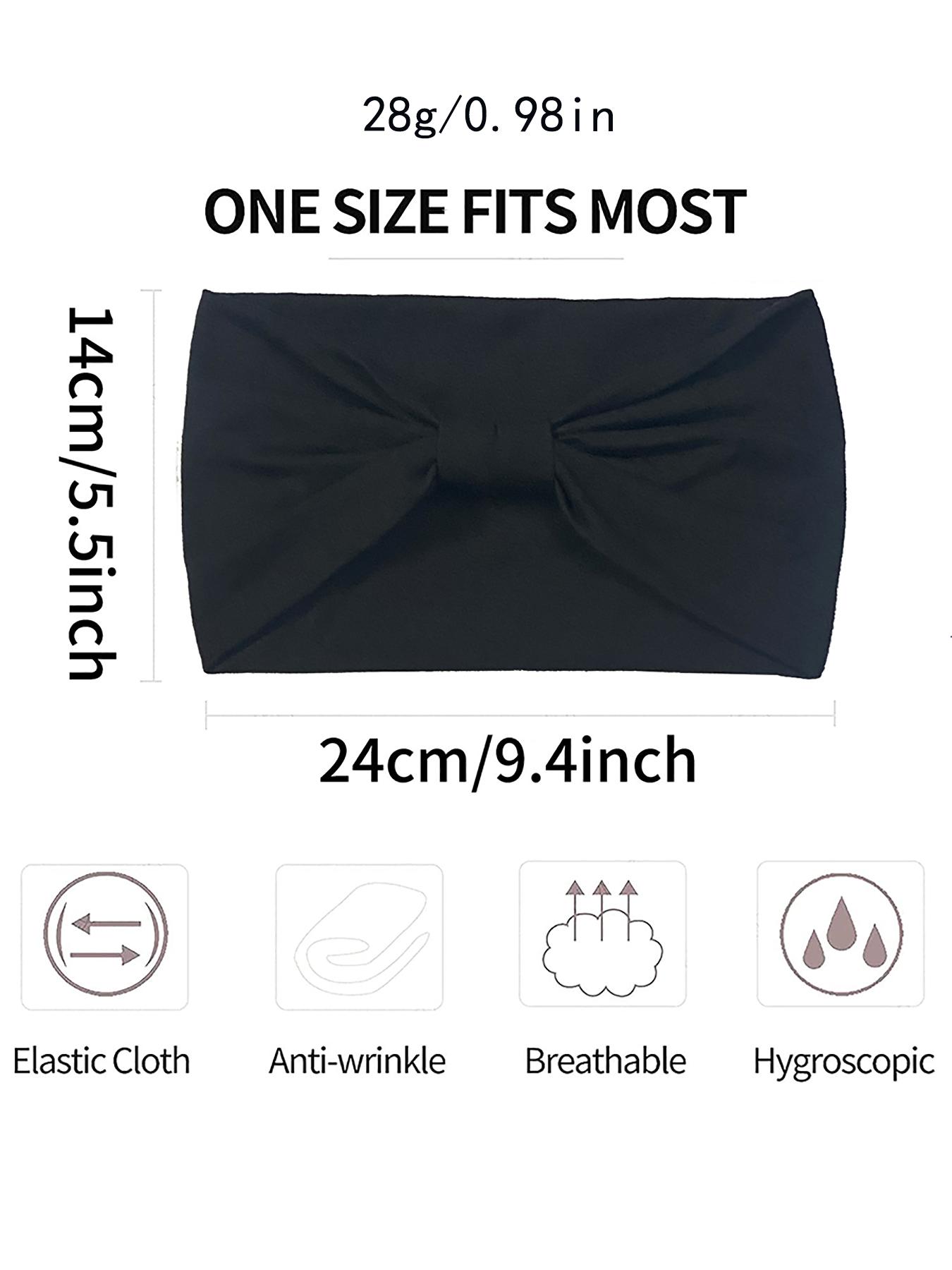 4pcs Paisley Pattern Knot Design Hair Band, Boho Wide Elastic Hair Band for Gym Workout, Hair Accessories for Yoga Wear, Knotted Headband