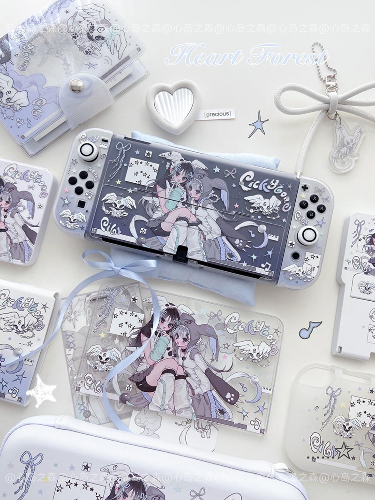 Anime Switch Case for Girl OLED Hard Case for Nintendo Switch2/NS/lite Console Controller Joy-Con Can Be Inserted Into The Dock