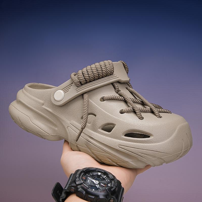 Light Oxygen Flow Cloud Holes Slippers, Eva Material, Fashion Style, Less Than Ankle Height, Solid Pattern, All Seasons Wear