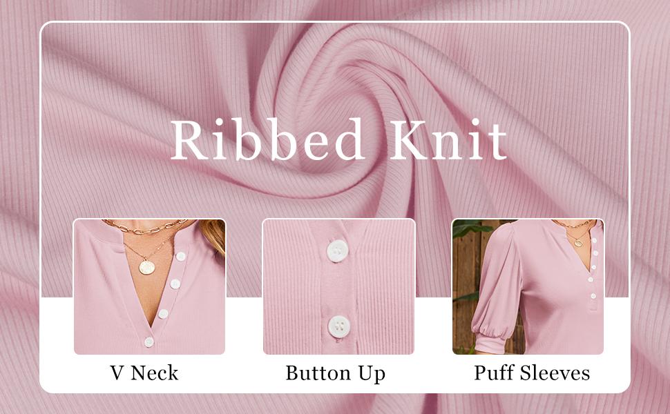 Ohhettm Summer Tops for Women 2025 Trendy Dressy Casual Blouse Puff Short Sleeve Shirts Knit Henley V Neck T Shirt Tunic Womenswear Knitted Ohhettm Summer Tops for Women 2025 Trendy Dressy Casual Blouse Puff Short Sleeve Shirts Knit Henley V Neck T Shirt Tunic Womenswear Knitted
