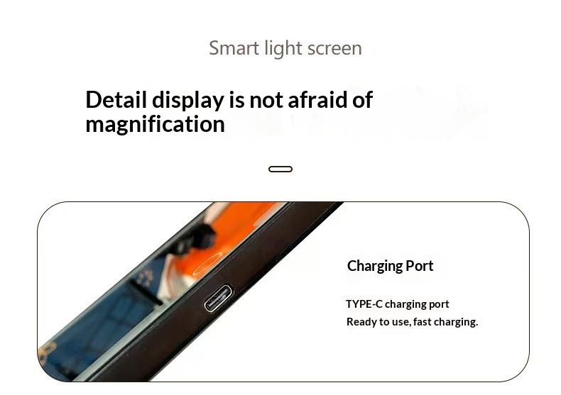 Car Sunshade Makeup Mirror, LED Touch Screen with Brightness Adjustment, Rechargeable HD Clear Makeup Mirror for Car Interior, Essential Car Accessory