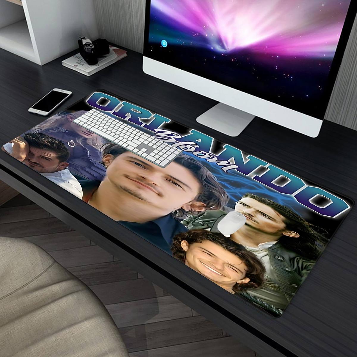 Orlando Bloom inspiration  Mouse Pad for PC, Office, Esports - Heavy Duty Desk Pad, Office Accessories, Modern Aesthetics, Durable Surface, Precise Control, Suitable for Office Workers.