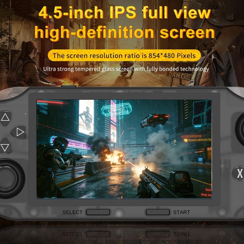 Portable Retro Handheld Game Console, 4.5 Inch IPS Screen, Open Source Mini Gaming Device, Long Battery Life, TV Connection, Mp4 Player & E-Reader