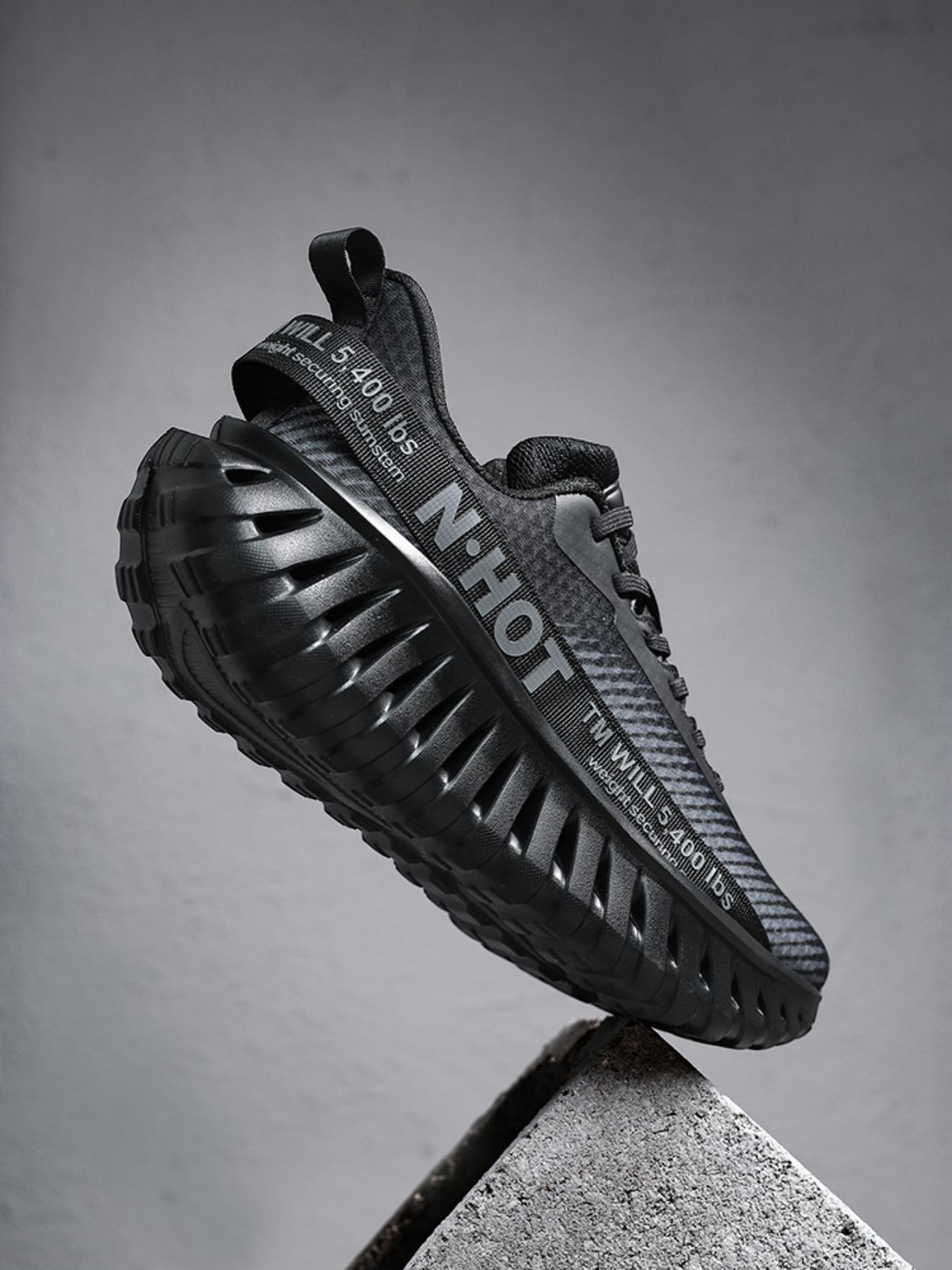 Men's Large Size Comfortable Outdoor Casual Shoes, Unique Design, Textile Lining, Rubber Sole, Fashion Element, Perfect for Sports Enthusiasts, Athletic Sneaker