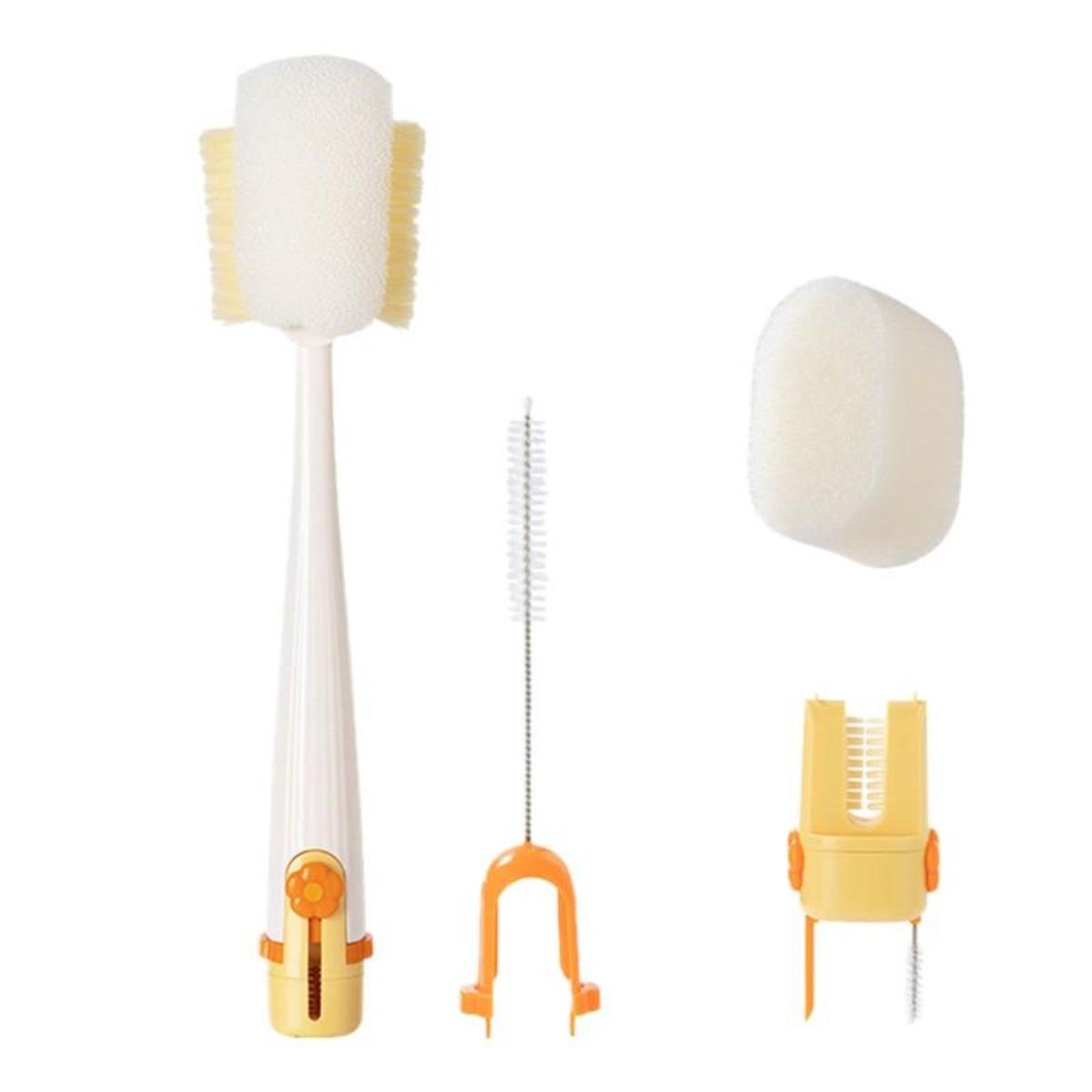 5-in-1 Multifunctional Cleaning Brush Portable Bottle Brush Set Multi-Purpose Lid Cleaning Brush Water Bottle and Cup Lid Cleaning Tools