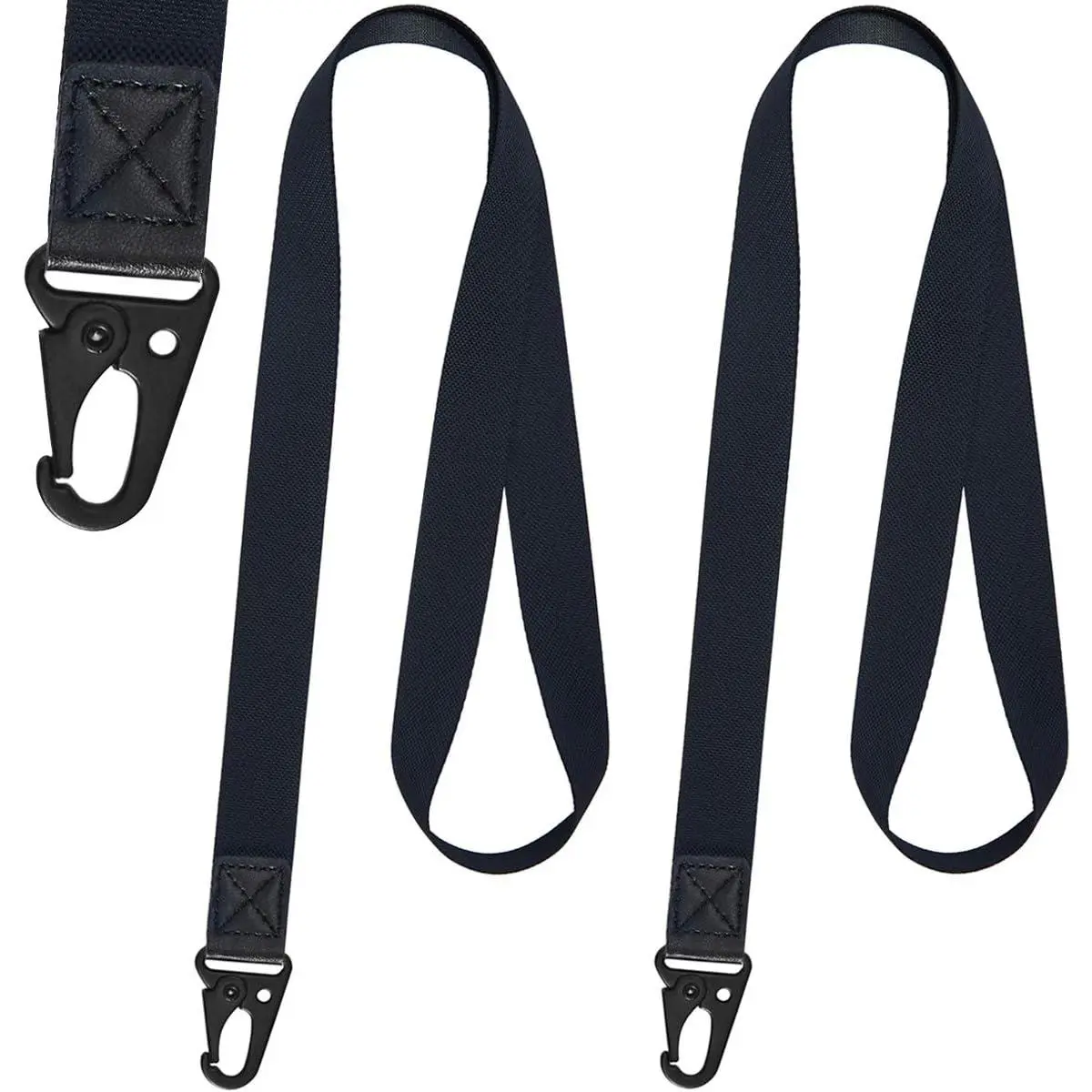 2 Pack  Lanyard Black (2 Pack-Colors)