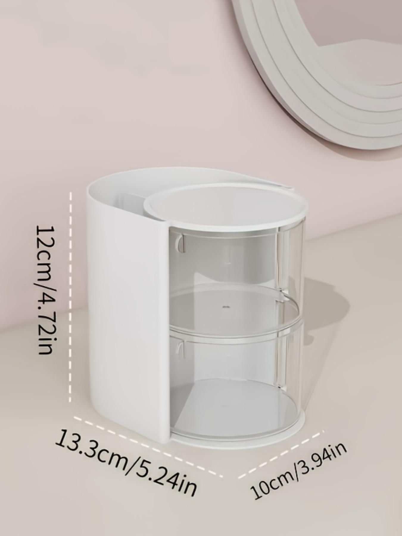 Rotating Multi-Layer Transparent Storage Box, Dustproof Plastic Hair Accessory Organizer, Makeup Cosmetic Organizer, Suitable for Christmas, Valentine's Day, Birthday Gifts