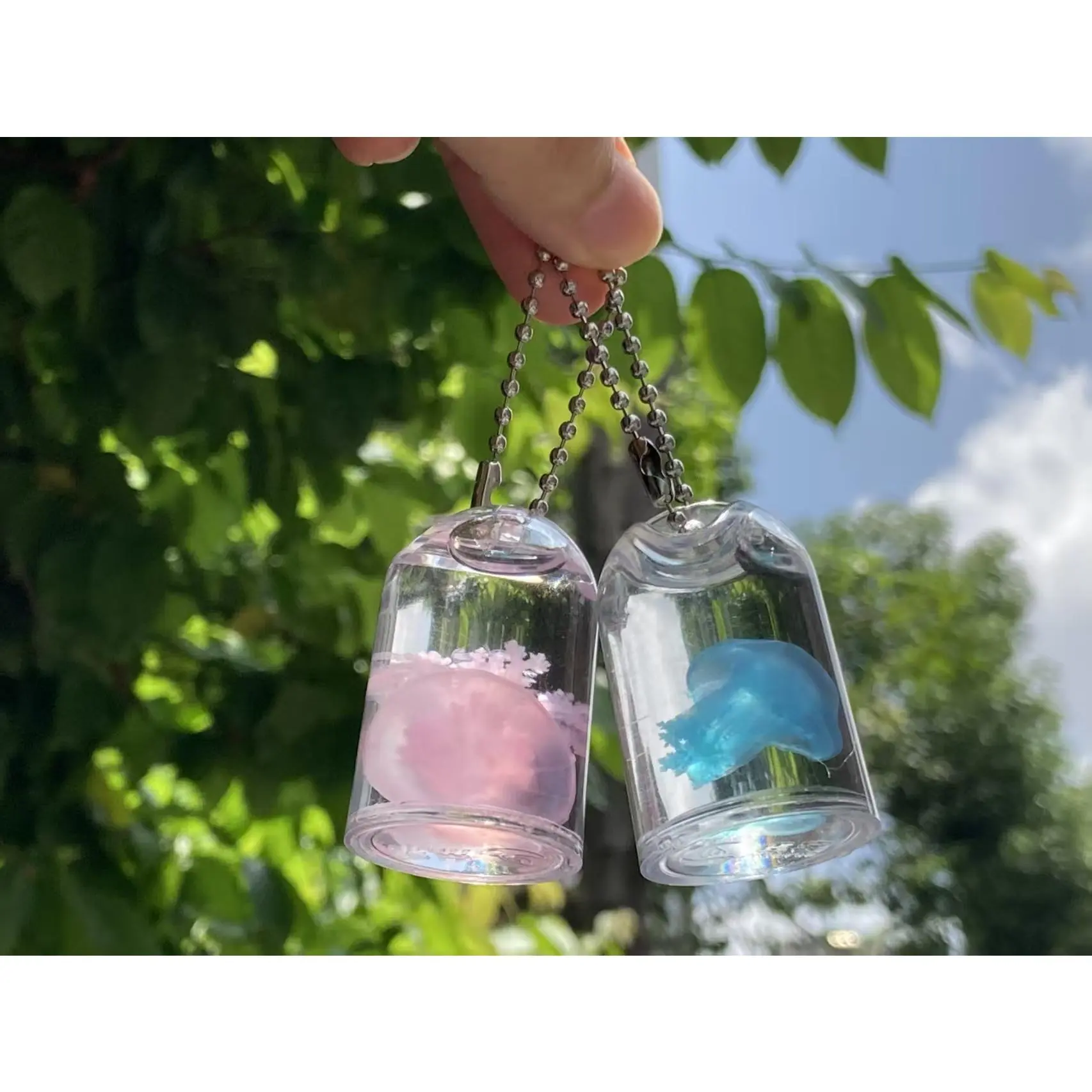 Cute Jelly Keychain - Whimsy Fashion Accessory, Cute Bottle Pendant, Oddities Gift for Women-Men, Unique Gifts for Man, Summer Vibe Christmas Birthday Present