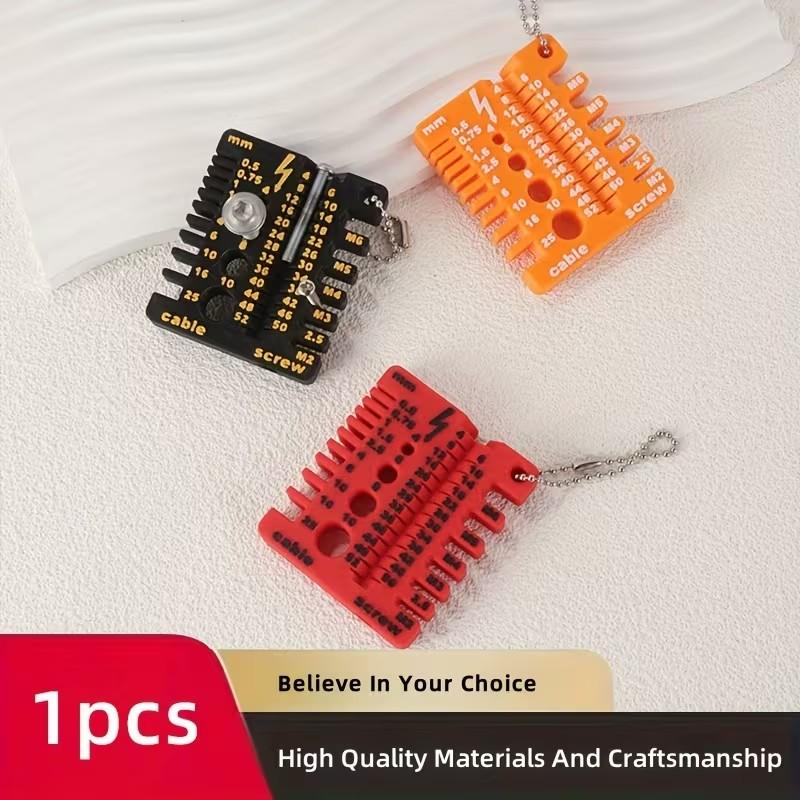 Portable Multifunctional Ruler, Wire and Screw Gauge, Thickness Gauge, Double-Sided, Lightweight, DIY, Electrical, Repair Tools