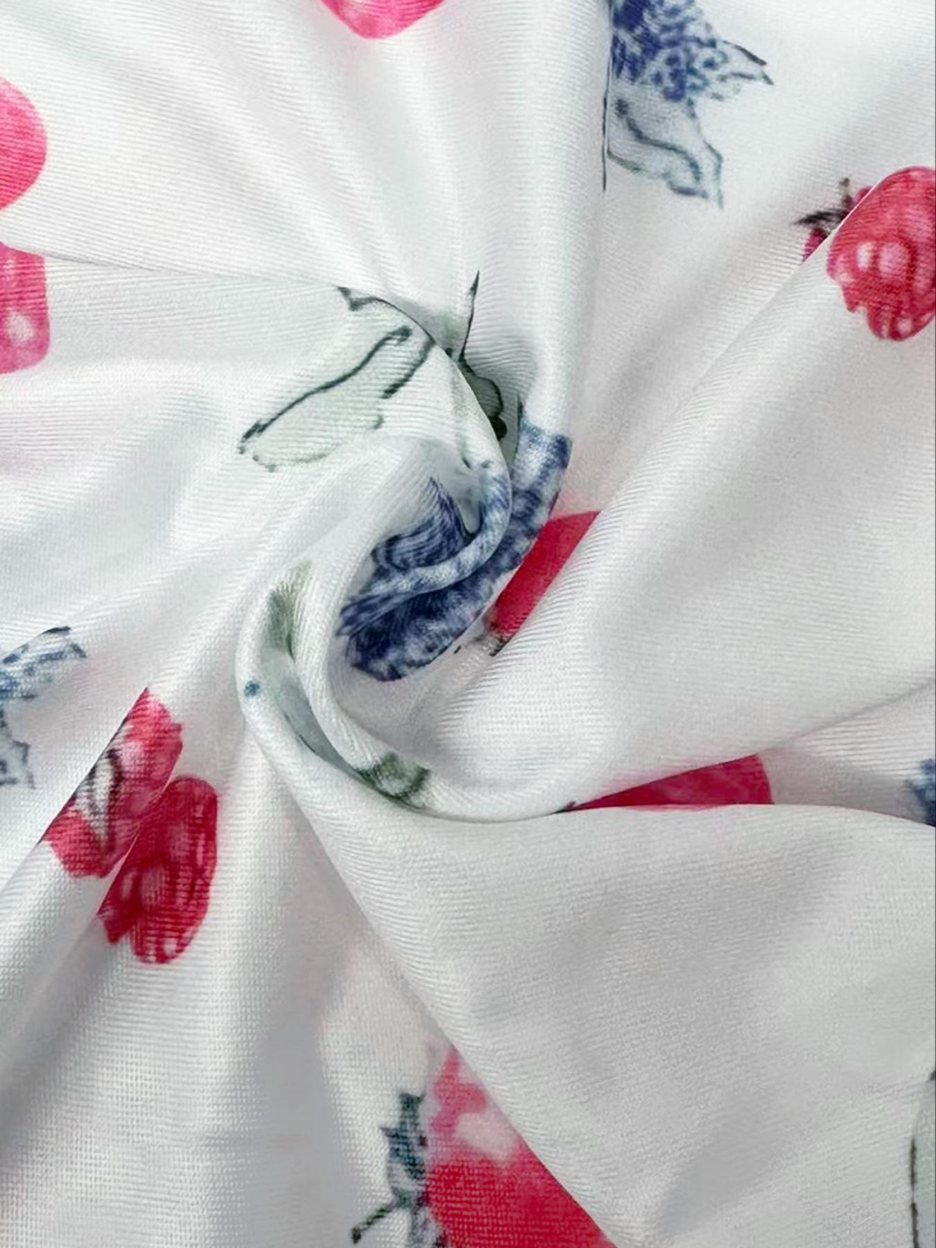 Dancing Again Women's All Over Print Pocket Shirt & Elastic Waist Pants Pyjama, Casual Comfy Button Front Drop Shoulder Collared Top & Trousers Pj Set, Pajamas, Women's Sleepwear & Loungewear for Spring & Fall, Cute Pajama Sets