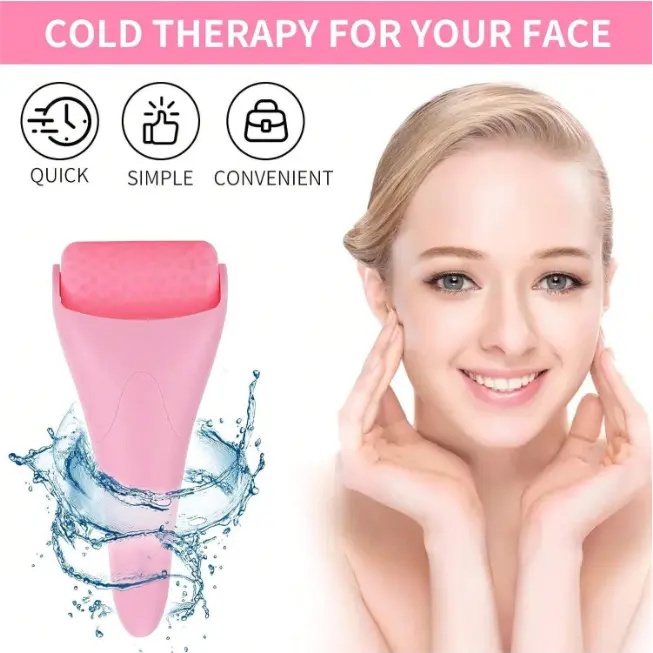 DOWISH Silicone Cold Compress Roller Device - Facial Rejuvenation Massage Skincare Tool, Factory Wholesale Clearance Item