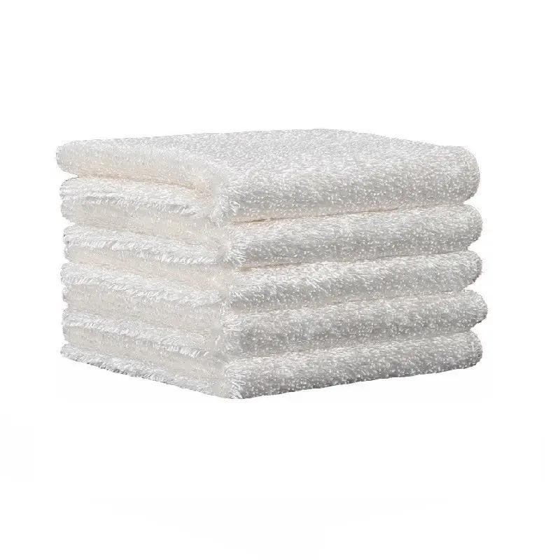 10pcs/20pcs Bamboo Fiber Cleaning Cloths, Reusable Double-Layer Kitchen Dishcloths, Non-Stick Oil, Ideal for Dishes, Tabletops, Range Hoods