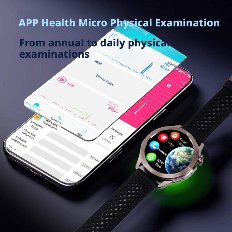 Lasca Business Smartwatch for Men & Women, Multi-Function Bluetooth-compatible Calling Heart Rate Blood Oxygen Sports Touchscreen Waterproof