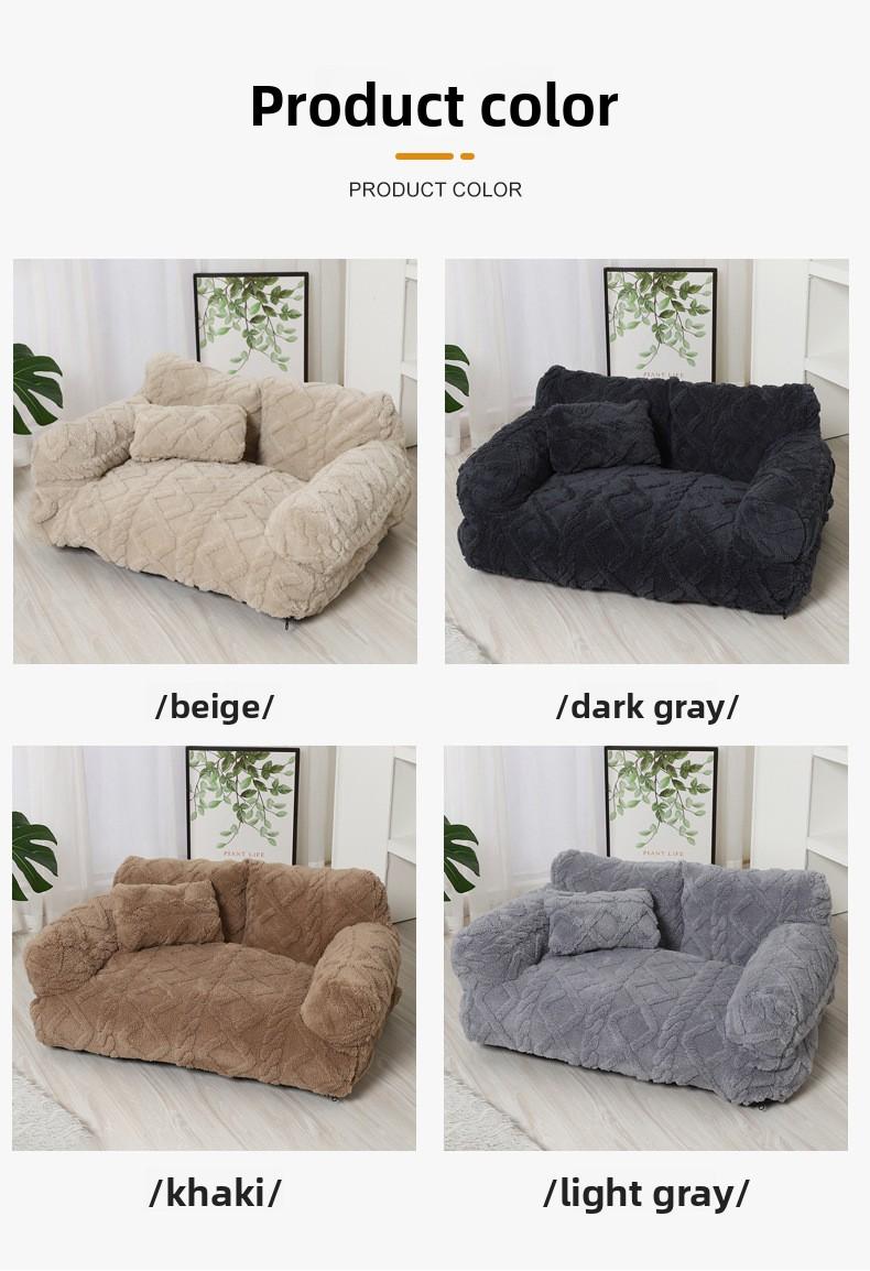 Pet Sofa Bed, Detachable Washable Polyester Fiber Dog Cat House, Multi-Functional Pet Nest for Cats Dogs Shaped Beds, Fluffy Cloud Bed, Puppy Bed