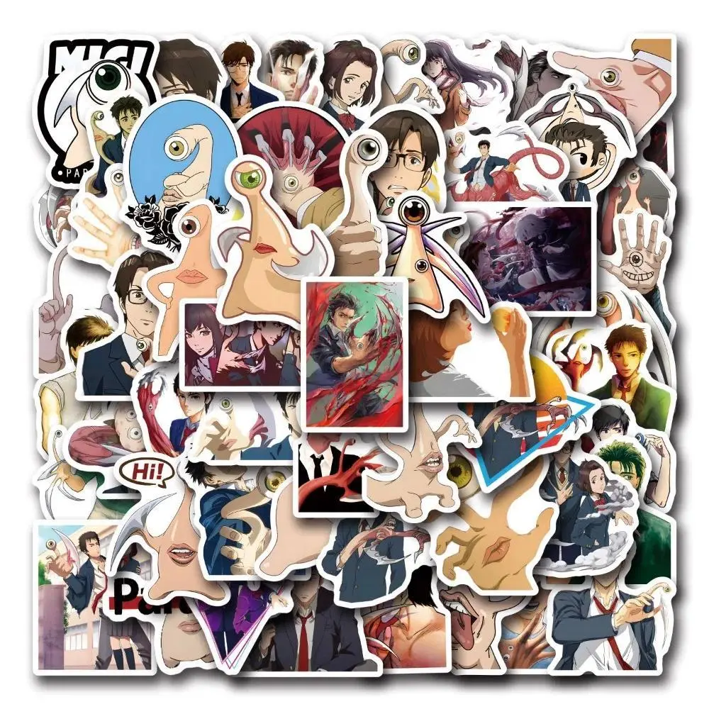 55pcs Comic Parasyte‌Graffiti Stickers Suitcase Stationery Laptop Computer Guitar Cell Phone DIY Decorate Decals