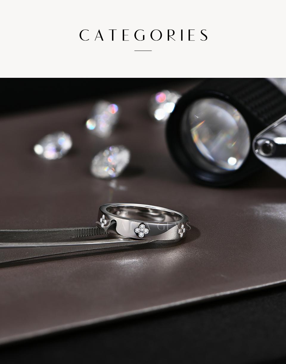 1.25mm Simple Style D VVS1 Synthetic Moissanite Ring For Women 925 Sterling SIlver Birthday Gift Engagement Wedding Blackfriday R128 SpringStatements