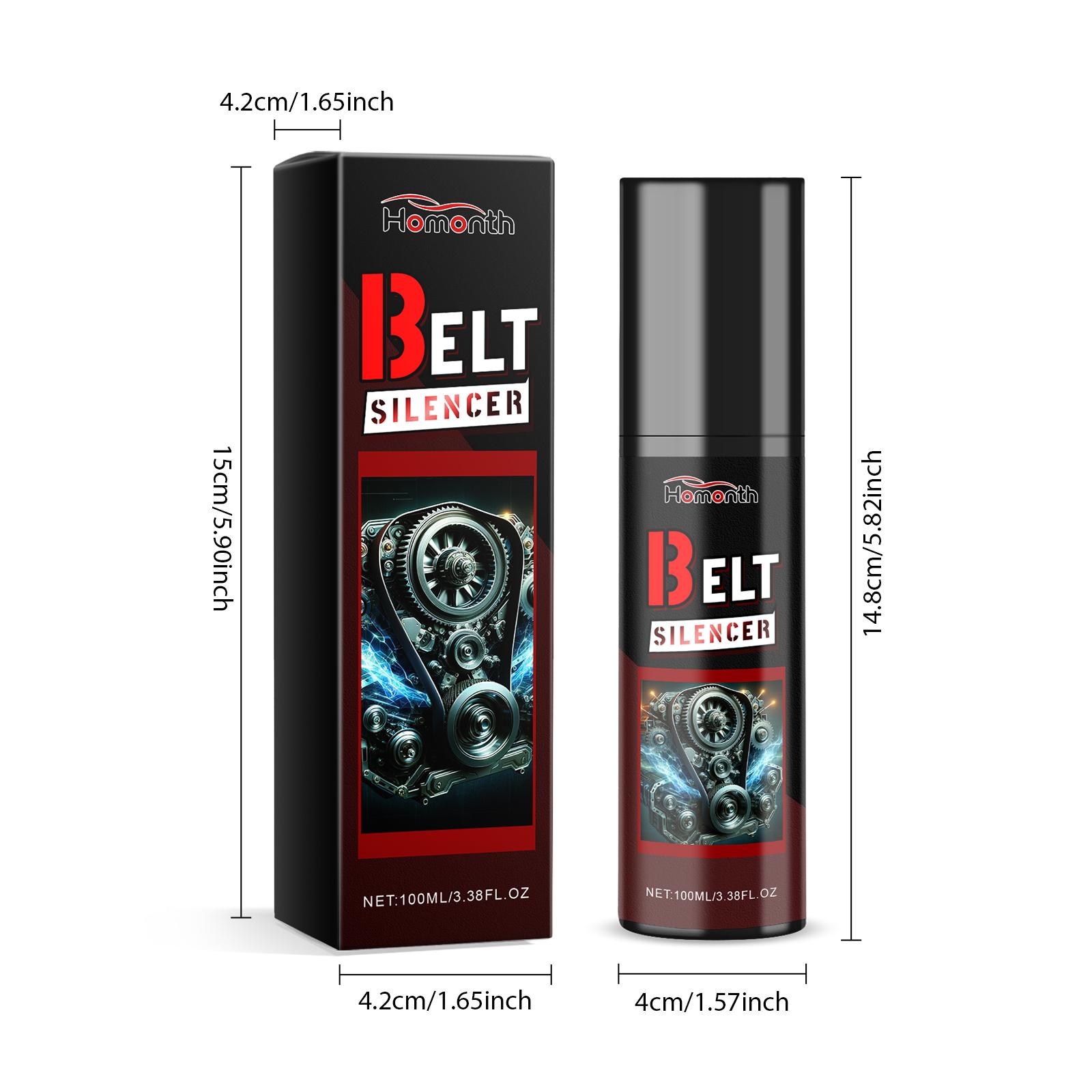 100ml Car Belt Noise Spray - Automotive Belt Spray- Anti-Age Friction Reducer, Prolongs Belt Life Spray- Dressing | Automobile Engine Belt Silencer, Anti Age Belt Life Protective Friction Reducer stuff Short Handle Foam Cannon for Wash