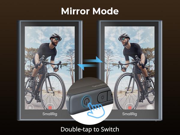 SmallRig Phone Vlog Selfie Monitor Screen for iphone17 Pro/MAX for Huawei for S24/S25, w/Magnetic Phone Holder Clip Mount & Wireless Remote, Sync Rear Camera for Selfie Vlog Live Stream Phone Filmmaking - 4851B