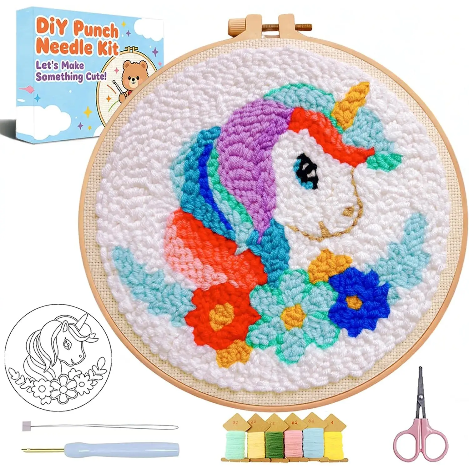Punch Needle kit with-1218-3