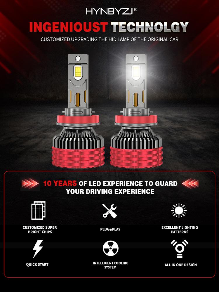 2pcs H4 H7 LED Headlight Bulbs Canbus H1 H3 H11 9005 9006 9012 HB3 HB4 HIR2 9007 H13 260W 80000LM Car Headlamp Turbo Light 12V