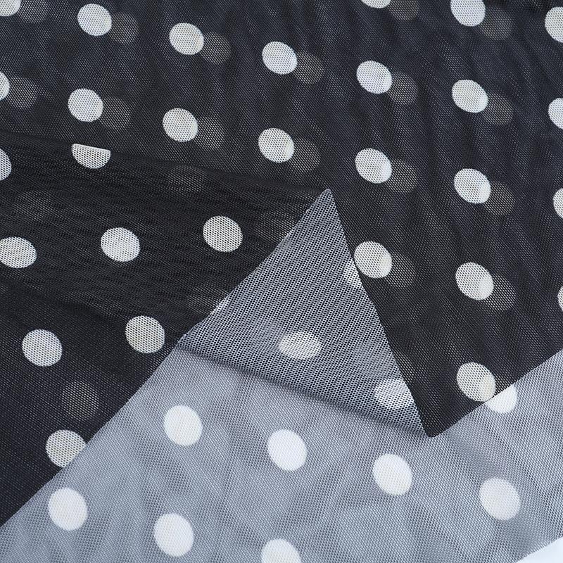 XY25192PFO-Spring Break Outfits, Womens Casual Vacation See-through Mesh Polka Dot Sleeveless Deep-V Neck A-line Spaghetti Strap Long Dress, Holiday Beach Sheer Mesh Dress SpringStatements