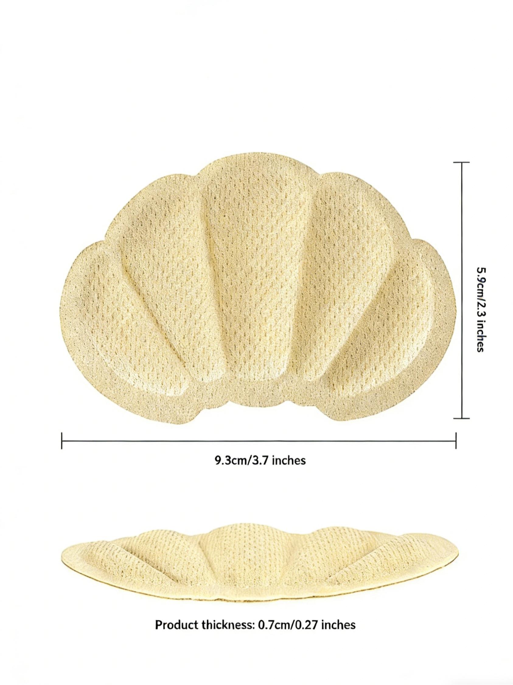 3 Pairs Thick Heel Grips, Reusable Non-Slip Shoe Sole Pads, Breathable Mesh Insoles with Self-Adhesive, Unisex Foot Care Accessories