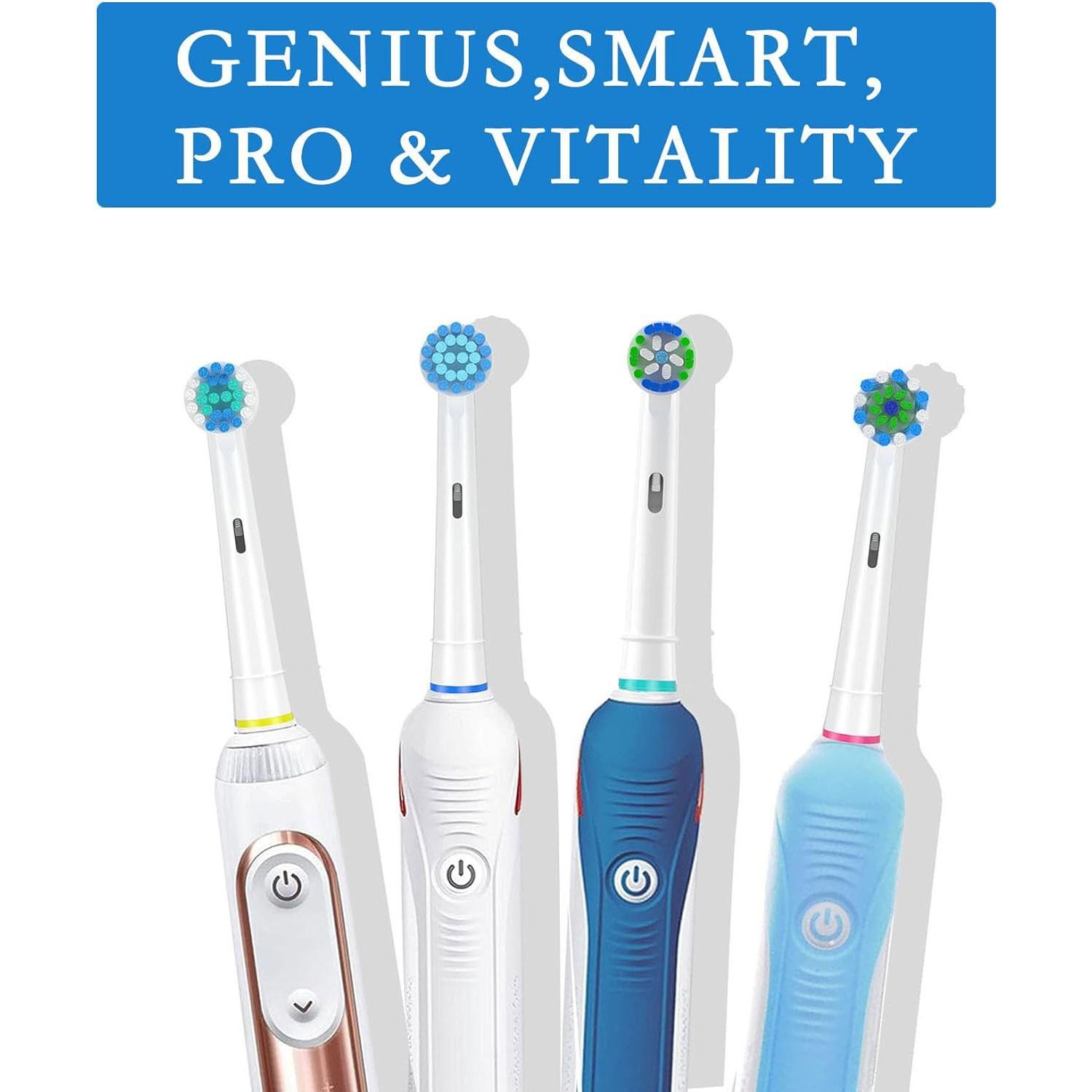 12Pack Toothbrush Replacement Heads Refill for Braun Oral-B Electric Toothbrushes, Compatible with Pro Series Models, Durable & Effective Cleaning, Replaceable Brush Heads