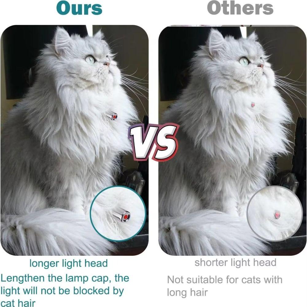 New Automatic Cat Laser Toy Electric with LED Light Intelligent LED Necklaces Pet Supplies Cat Laser Collar for Cat Accessories