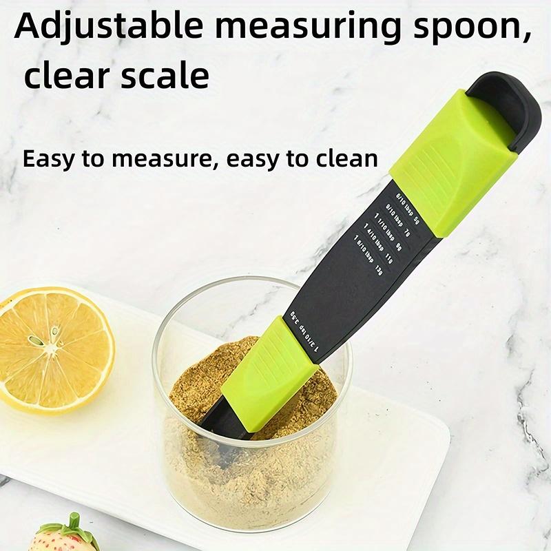 1pc,Double-ended Measuring Spoons，measuring Spoons，adjustable Measuring Spoons，adjustable Measuring Spoons All-in-one，measuring, Kitchenware