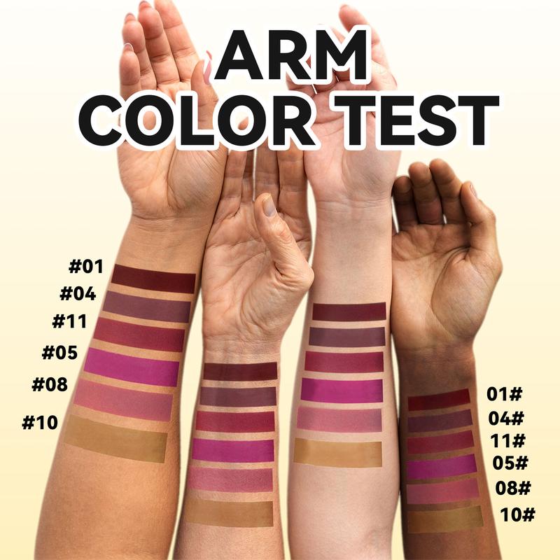 Red wine bottle lip dye set six-color lip gloss that is not easy to stick to the cup and does not fade easily matte matte lipstick elvive glycolic gloss liquid lip glossy lip woman labiales Mousse Tint Lipglass