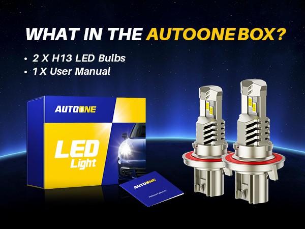 Ford F150 LED Headlight Bulb Kit 2009-2014 AUTOONE Upgrade Headlight 40000 Lumen truck stuff Backup Reverse Map License Plate Lights Plug-and-Play Easy Install