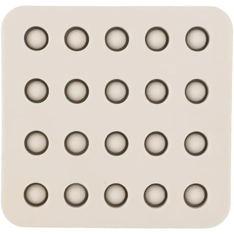 Silicone Queen Cell Cup Mold 4-Rows – Beekeeping Beeswax Forming Tool, Reusable & Flexible for Queen Rearing, Easy Release Design