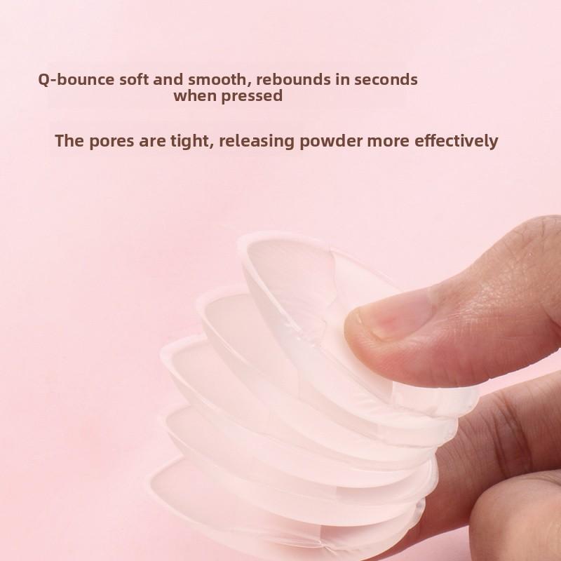 Mini Silicone Finger Makeup Sponge, Blending Sponge, Non-Absorbent Elastic Thumb Foundation Sponge, Portable Concealer Applicator, Hygienic Beauty Tool