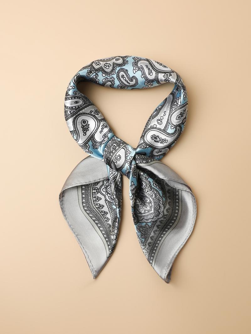 Paisley Print Bandana, Fashionable Lightweight Comfortable Scarf for Women & Men, Casual Versatile Accessories for Daily Wear, Fashion Hair Scarves