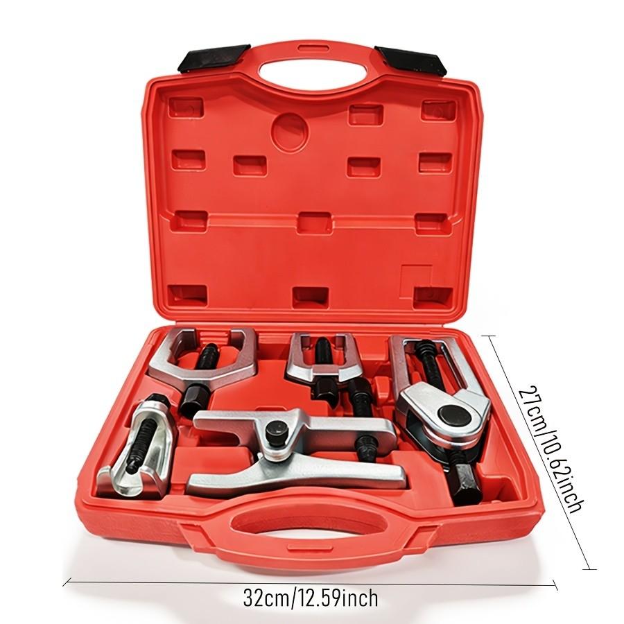 5-Piece Ball Joint Bearing Separator Kit, Pittman Arm Puller, Tie Rod End Tool, 5-In-1 Front Service Set, Easy Disassembly, Vehicle Maintenance