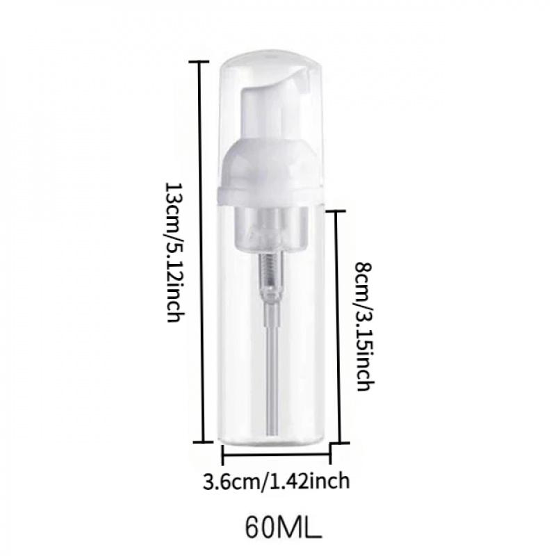 Refillable Cosmetic Foam Bottles 30ml to 100ml Options Sleek Bottle for Labeling Perfect for Travel and Home Use