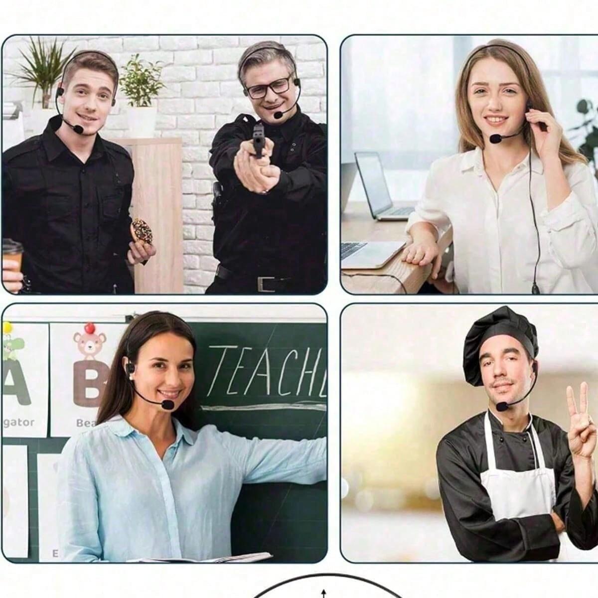 2/4/6PCS Rock Star Costume Accessories, Fake Microphone Headset, Halloween Party Props, Music Festival Gear, Gift for Friends & Family